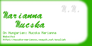 marianna mucska business card